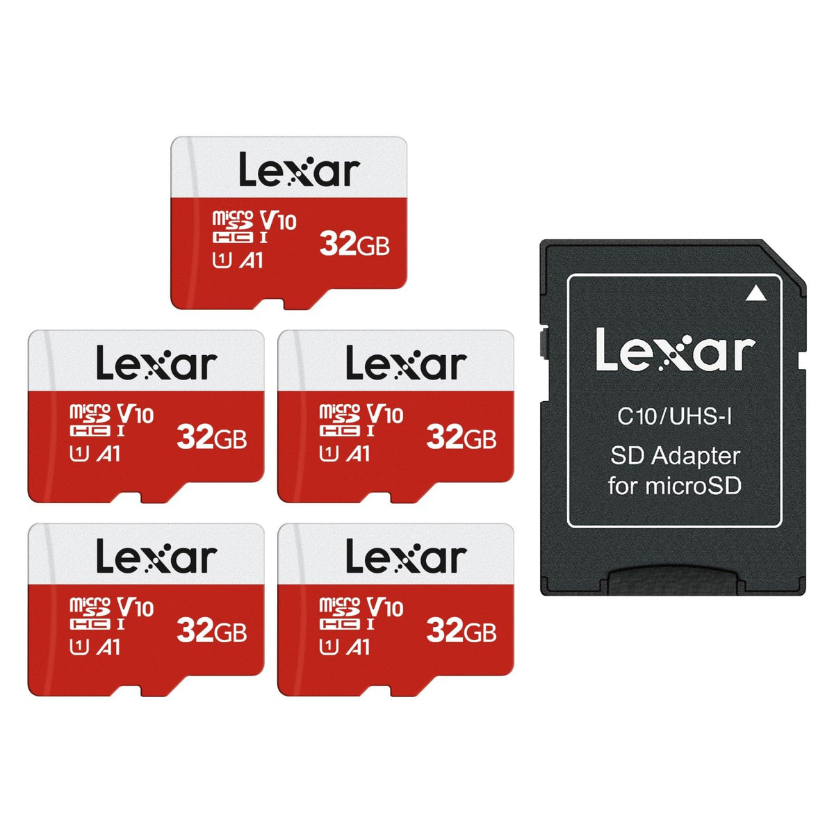 Lexar E-Series 32GB Micro SD Card 2 PK microSDHC UHS-I Flash Memory Card
