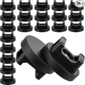 Yookeer 20 Pcs Magnetic Zip Tie Mount Base Black Magnetic Cable Clips Wire Holder Multipurpose Cable Ties Management Base Electrical Supplies for Wire (31 mm)