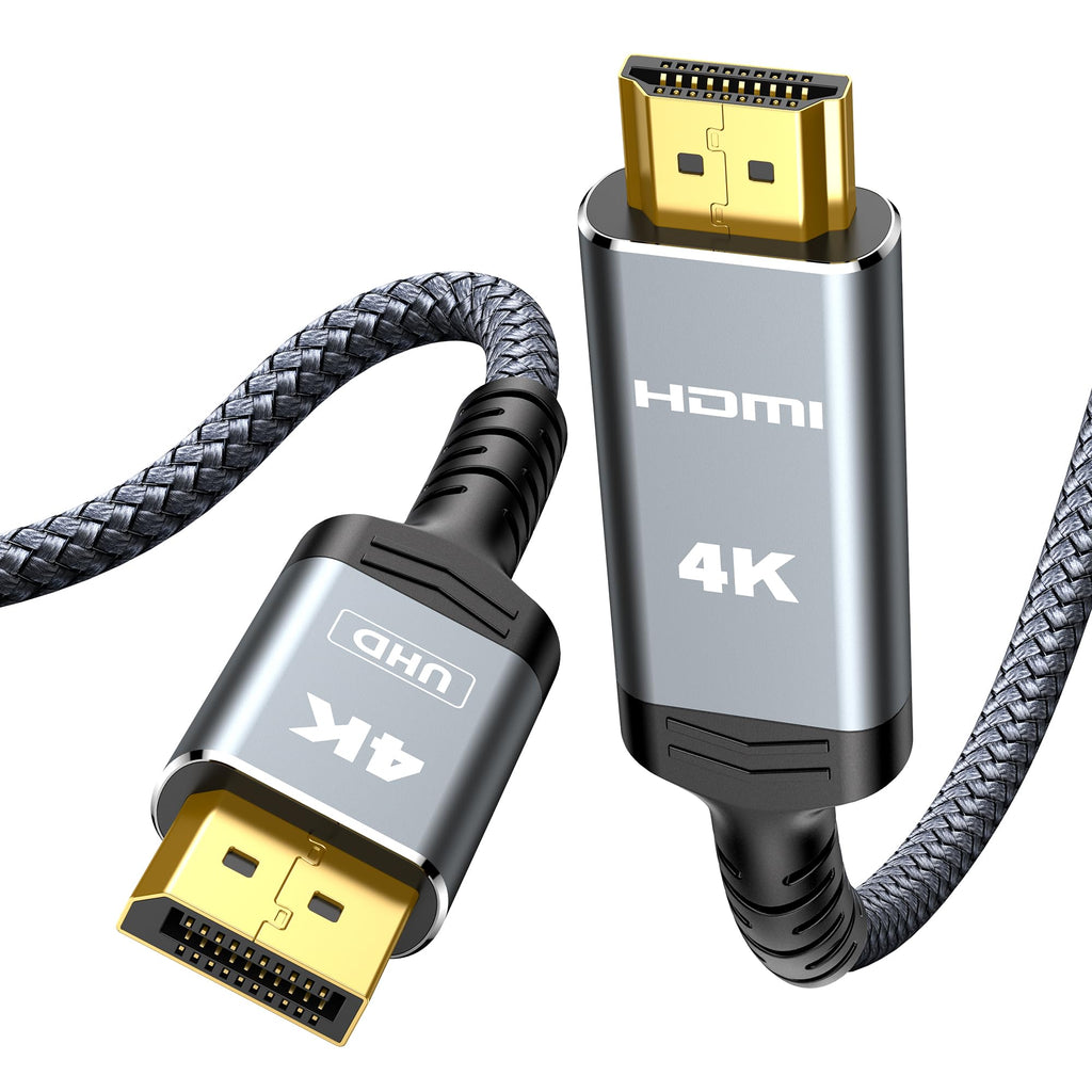 Highwings 4K DisplayPort to HDMI 10FT, Uni-Directional DP to HDMI 2.0
