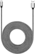RoFI Micro USB Cable 15ft with 3A Fast Charging, Extra Long and Extremely Durable Nylon Braided Charger Cord for Galaxy S7/S6/J8/J7 Note 5,Kindle,LG,PS4,Camera,Xbox One and More (White)