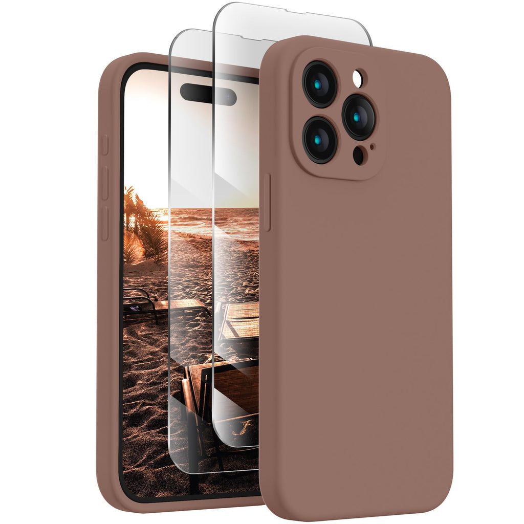 FireNova Designed for iPhone 15 Pro Max Case, 6.7", Light Brown