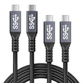 2pack USB c Cable 3.3FT,usbc to usbc 3.1,10gbps Data Transfer USB-c Video 4K Monitor Cable 100W High Speed Fast Charging Cord Compatible with Thunderbolt3