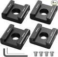 SmallRig Anti-Twist Cold Shoe Mount Adapter (4pcs) with 1/4"-20 Screws, for Flash LED Light Monitor Microphone, with Anti Twist Pins, Compatible with SmallRig Cage - 5033