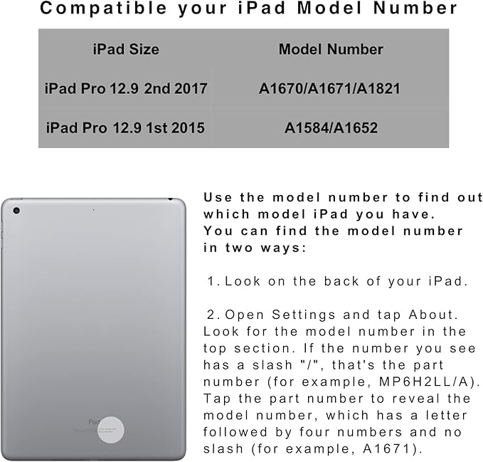 iPad pro 12.9 Keyboard case 2017 2nd 2015 1st Generation,360 Rotatable Wireless Keyboard Smart Folio 180 Swivel Stand Hard Shell Cover Auto Sleep/Wake up Rose Gold
