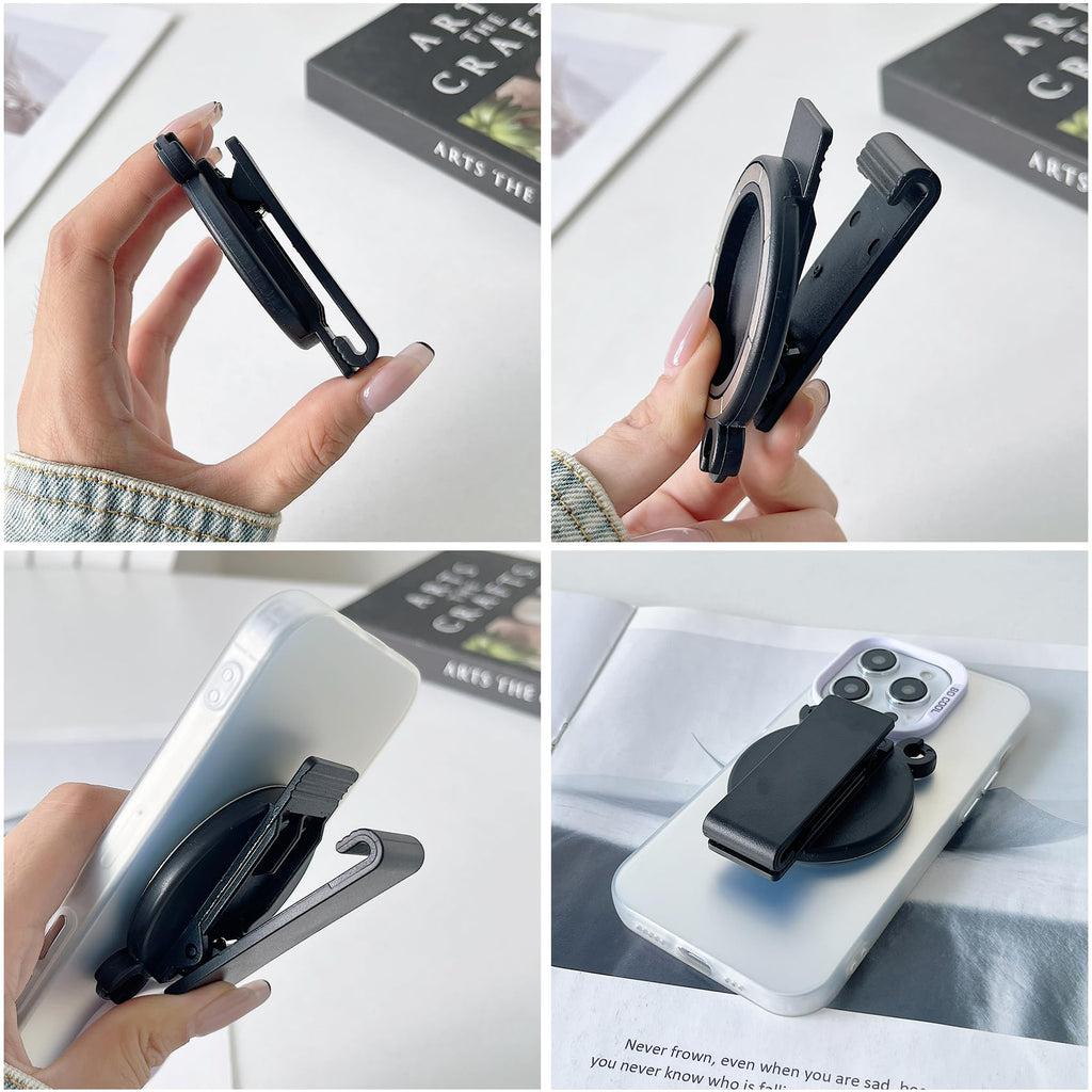 Ysnzaq Magnetic Belt Clip, Phone Holder with Anti Theft Phone Chain, XTJ