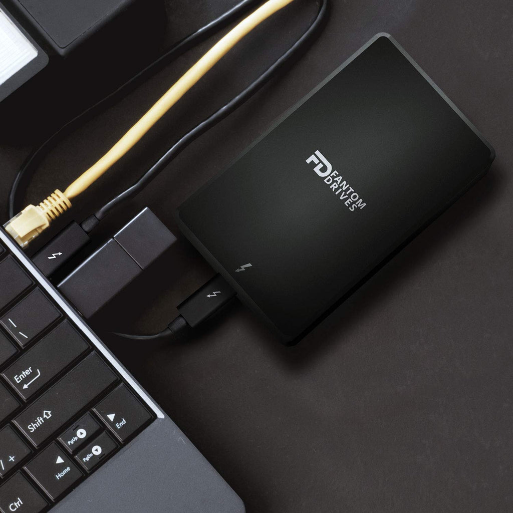 Fantom Drives Extreme 2TB External SSD - 2800MB/s, Thunderbolt 3 and 4, USB Type-C, Aluminum, 3D NAND TLC, TB3X-2300N2TB
