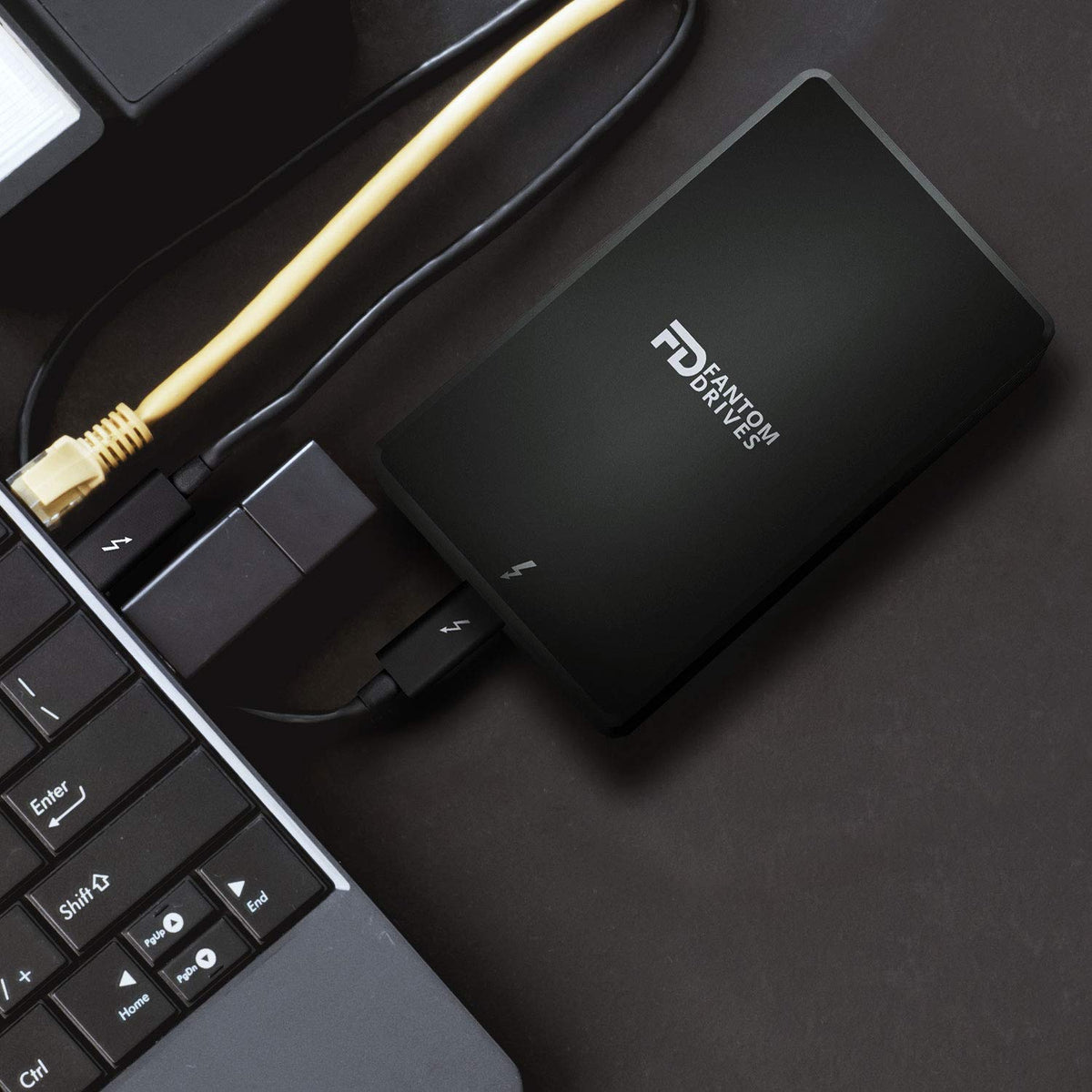Fantom Drives Extreme 2TB External SSD - 2800MB/s, Thunderbolt 3 and 4, USB Type-C, Aluminum, 3D NAND TLC, TB3X-2300N2TB