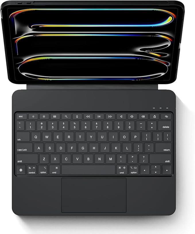 Detachable Keyboard Case for Apple iPad Pro 13 inch (M4) 2024: Wireless Backlit Keyboard with Trackpad, Magnetic Protective Cover