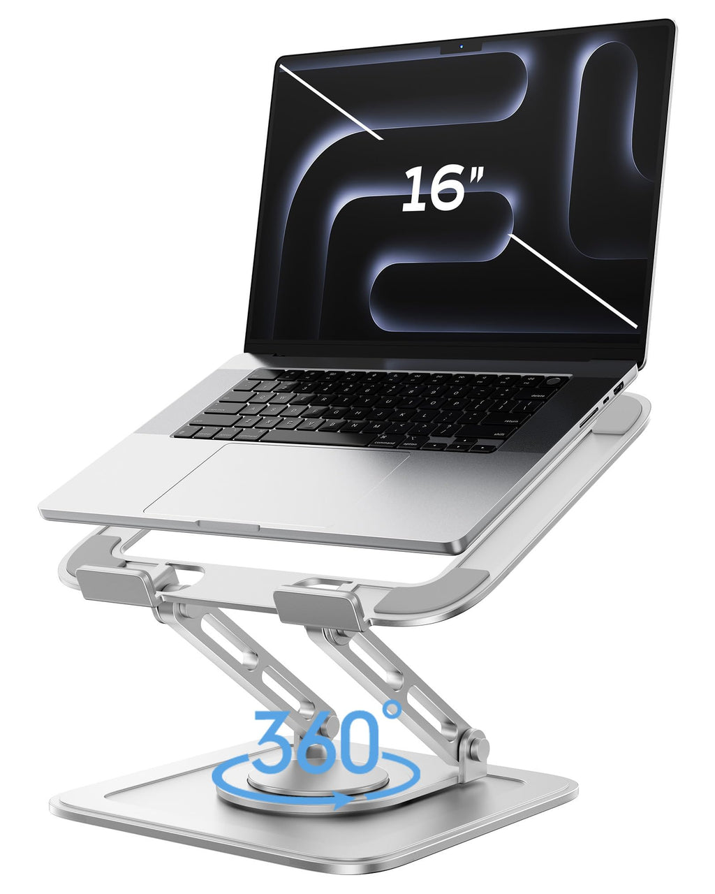 LOXP Adjustable Laptop Stand, Computer Stand with 360 Rotating Base