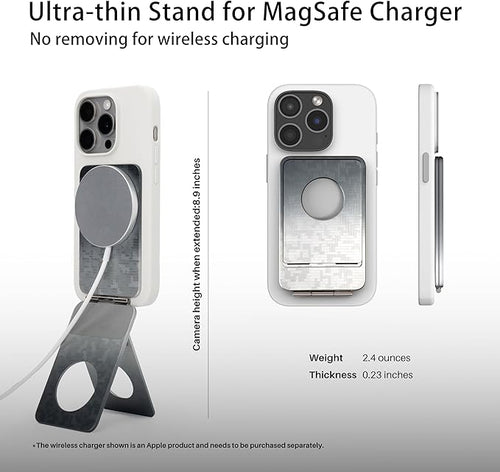 1ST IDEA for Magsafe Tripod, Tripod for iPhone Lightweight Aluminum Alloy & Angle Adjustment & Strong Magnets iPhone Tripod Stand Compatible with 17/16/15/14/13/12 (Included Metal Ring)