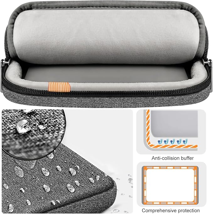 ZINZ 360 Protective Laptop Case 15" 15.6" 16" Sleeve, Water-Resistant Handbag with Straps Compatible with 16" MacBook Neo, MacBook Pro Air 16"/15", XPS 16" and Most 15" 15.6" 16" Notebooks,G01BK02