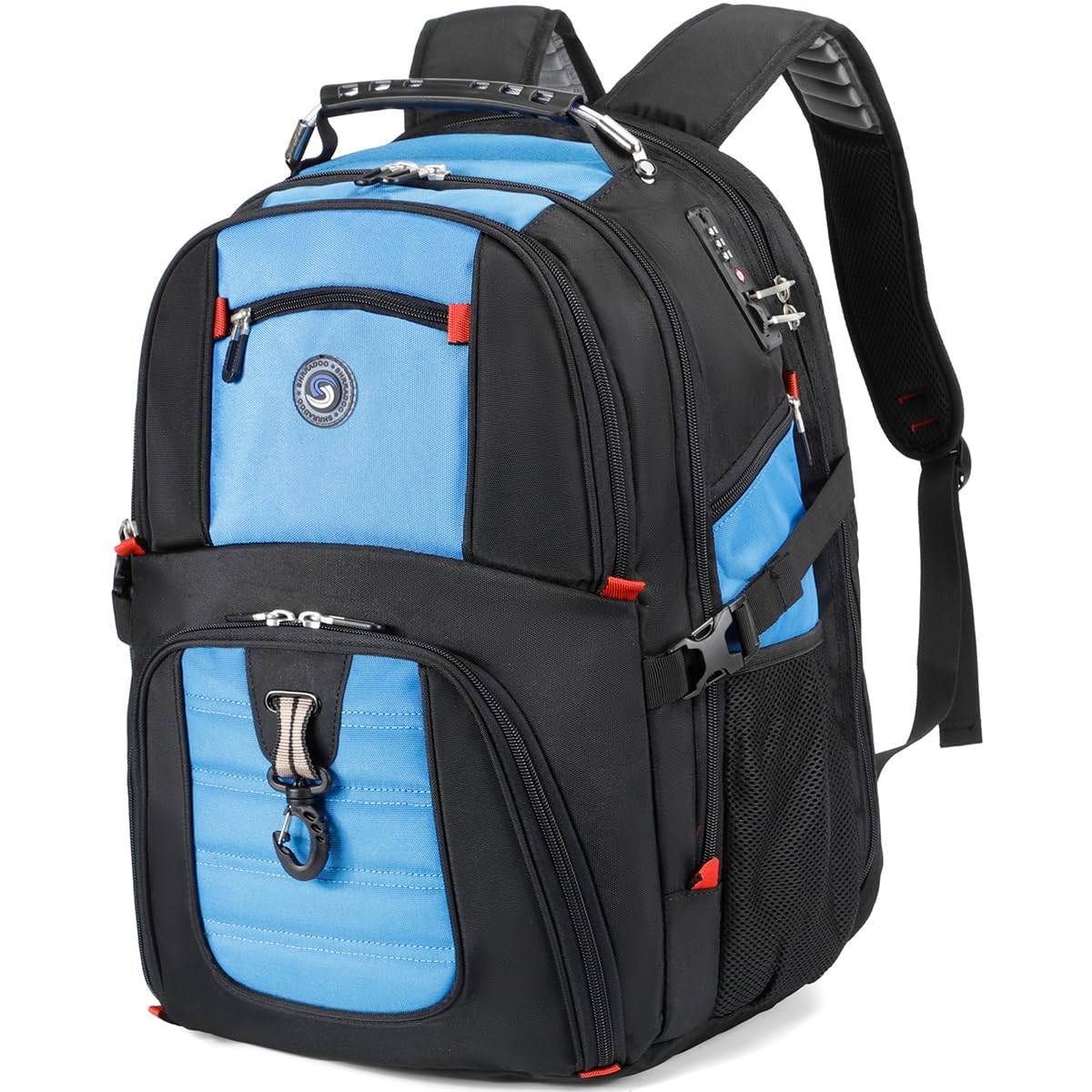 SHRRADOO Extra Large Travel Laptop Backpack for Men, Work College Backpacks