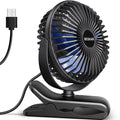 BESKAR USB Clip on Fan, Portable Small Desk Fan with Cord Powered