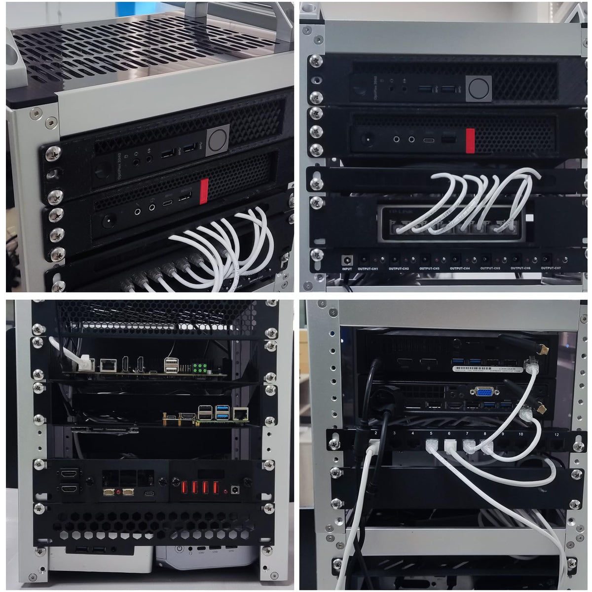 GeeekPi 12U Network Rack, 10 inch Mini Server Rack for Network, Servers, Audio, and Video Equipment, DeskPi RackMate T2 Rackmount, 10.23 inch Depth