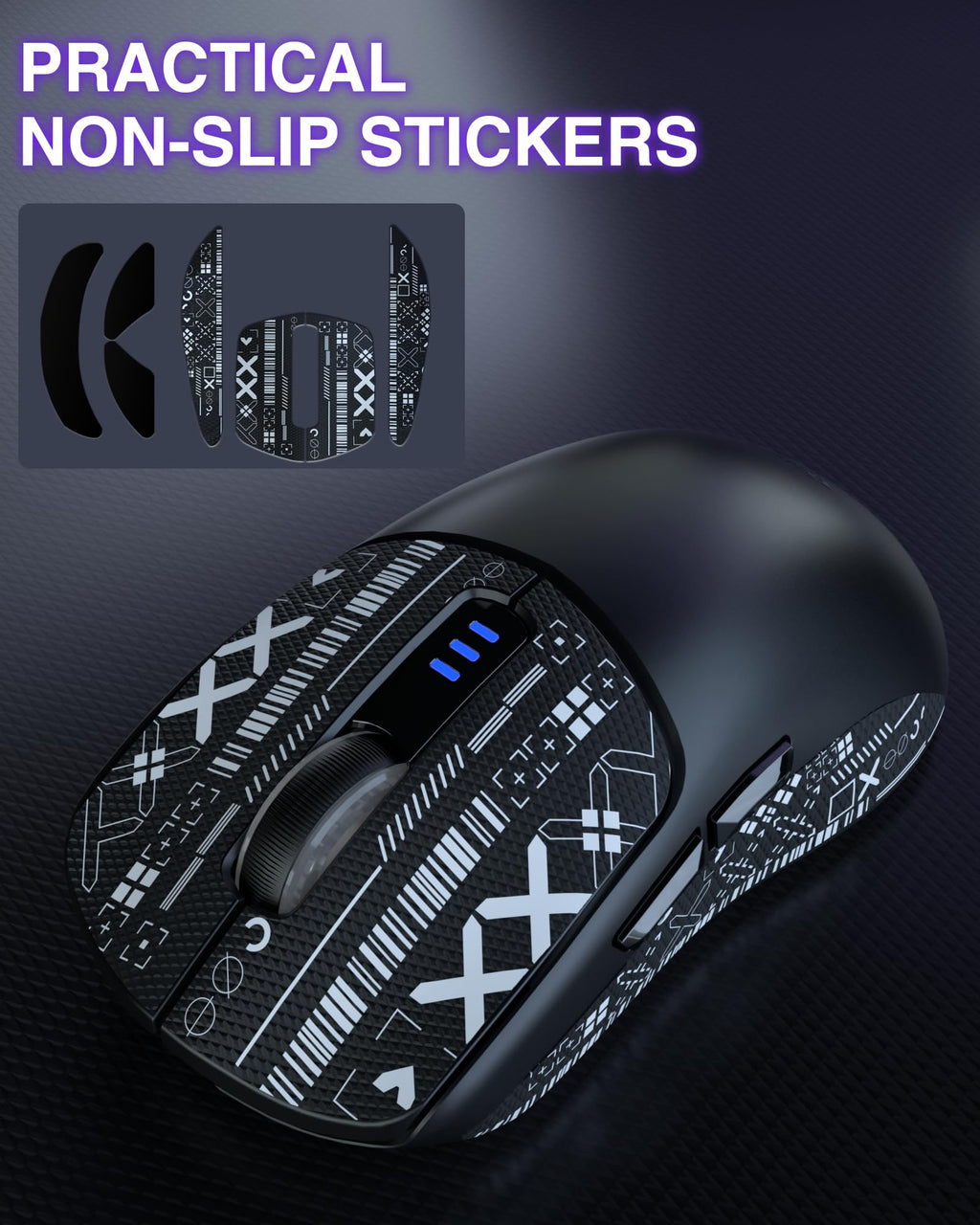 AULA SC580 Wireless Gaming Mouse, Tri-Mode 2.4G/BT5.0/USB-C Gaming Mouse, 12000 DPI Rechargeable Wireless Mouse with 6 Programmable Buttons, Ergonomic Computer Mouse for Laptop/PC/Mac/Tablet