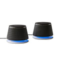 Amazon Basics Stereo 2.0 Speakers for PC or Laptop with Volume Control, 3.5mm Aux Input, USB-Powered, 1 Pair, Black