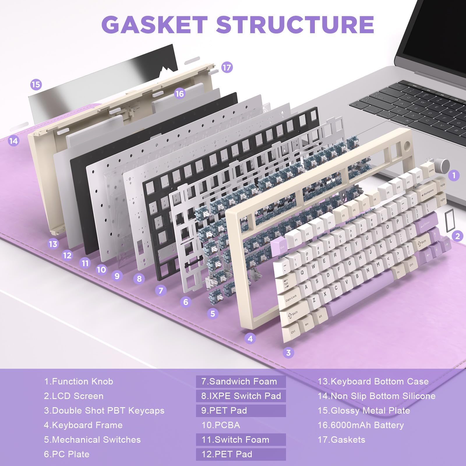 YUNZII AL80 QMK/VIA Aluminum Wireless Mechanical Keyboard