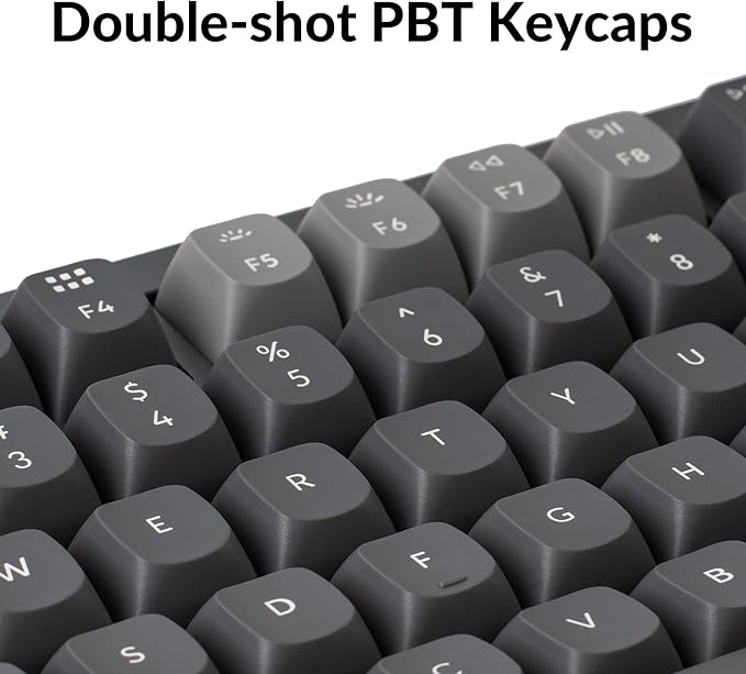 Keychron Q1 RGB Wired Custom Mechanical Keyboard Knob Version, 75% Layout QMK/VIA Programmable with Hot-swappable Gateron G Pro Red Switch Double Gasket Compatible with Mac Windows Linux (Grey)