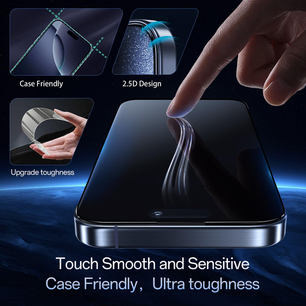 JESOHO Blue Light Blocking Screen Protector for iPhone 17/16 Pro (6.1 ")