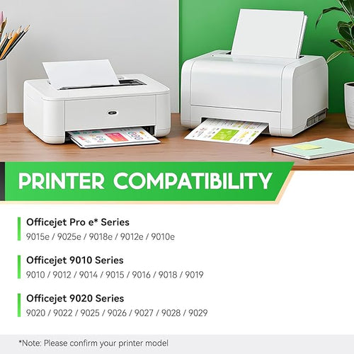 962XL Ink Cartridges Combo 4-Pack High Yield Replacement for 962 962XL Ink Compatible with OfficeJet 9012 Pro 9010 9014 9015 9016 9018 9019 9020 9022 9025 9028 e Printers Black Cyan Magenta Yellow