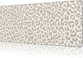 Mouse Pad Large Leopard Print Non-Slip Gaming Desk Mat with Stitched Edge Laptop Keyboard Desk Pad for Work Home Gaming (35.4 x 15.7 Inches)