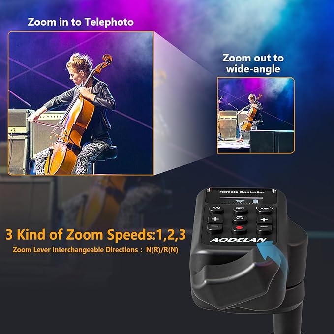 Wireless Camcorder Lanc Zoom Controller, Wired Remote Control with 2.5mm Jack Cable, IRIS, Focus, Video Recording and Zoom Commander with Lanc or Remote Terminal for Canon XL1S XL2 XHA1 /Sony NX5C