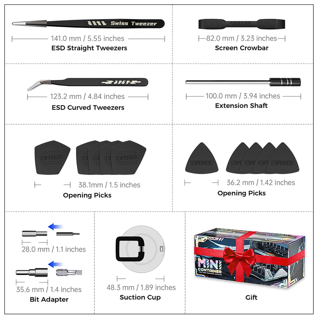 Precision Screwdriver Set with 21 Kinds of 160 Magnetic Bits, JAKEMY Multi-Bits Professional Laptop Screwdriver Repair Kit for Most Electronic Devices, Watch, Xbox, Console, Glasses, Doorbell, DIY