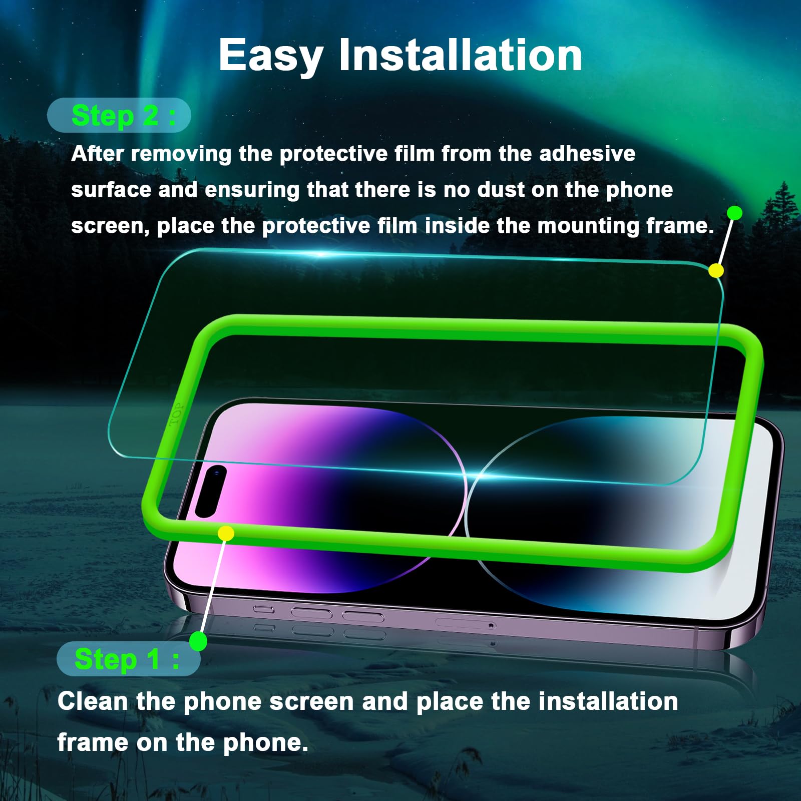 JESOHO Blue Light Screen Protector for iPhone 14 Pro 6.1 inch