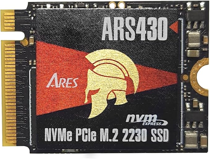 DATO 2TB M.2 2230 SSD, PCIe Gen 4x4 NVMe Internal Solid State Drive with Heatsink, Up to 5000/3200 MB/s, Compatible with Steam Deck, ROG Ally, Surface Pro, Mini PCs, Ultrabook, ARES ARS430