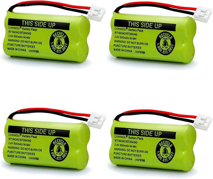 2.4v BT184342 BT284342 BT18433 BT28433 BT183348 BT283348 BT-1011 Replacement Battery Compatible with Phone CS6209 CS6219 CS6229 DS6151 89-1330-01-00 CPH-515D(2-Pack)