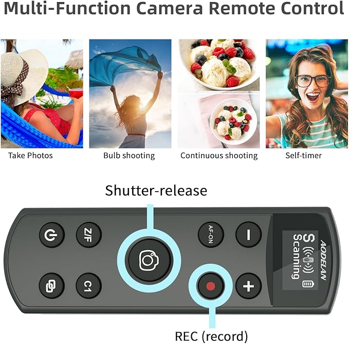 for Sony Camera Wireless Remote Control,Rechargeable Shutter Release with OLED Screen for Sony ZV-1,ZV-E10, A6400, A6700, A7C,A7III,A7IV,RX100 VII, DSC-RX0 II,DSC-RX100 VII, Replace RMT-P1BT