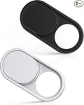 imluckies Metal Webcam Cover Slide, 0.023 inch Camera Cover for Laptop Computer MacBook Pro/Air iMac iPad Tablet iPhone 8/7 Plus, Echo Show/Spot Web Camera Blocker Privacy Protector [1 Black+1 White]