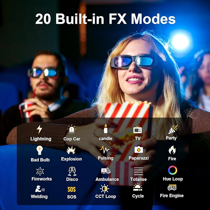 GVM 800D RGB LED Video Light, 2026 Upgraded Panel Light with Optical Lens & 6X Brighter (19500 Lux/0.5m), 3200K-5600K Bi-Color, 20 Scene Modes & CRI97+, Studio Lights, Photography Lighting, 2-Packs