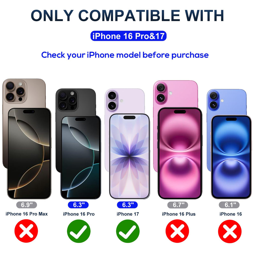 JESOHO Blue Light Blocking Screen Protector for iPhone 17/16 Pro (6.1 ")