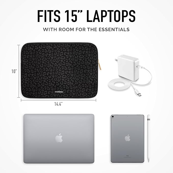 Vandel Slim MacBook Air 15 Inch Laptop Sleeve, 15 inch Laptop Case, Protective MacBook Pro Case, Dell XPS 15 Cover, Surface, Mac Book Air Pouch, Computer Carrying Bag