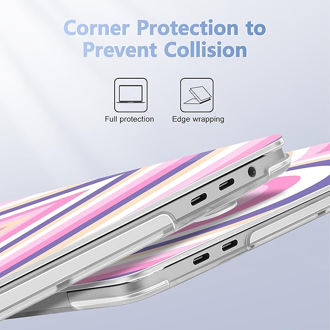 for MacBook Pro 16 inch Case 2019 2020 Release Model A2141, Plastic Hard Shell Cover with Keyboard Cover & Screen Protector for MacBook Pro 16 inch with Touch Bar & Touch ID, Wildflower Heart