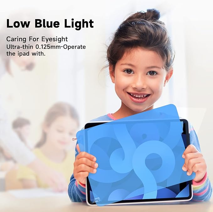 [2 Pack] Anti Blue Light Paper Screen Protector Compatible with iPad Pro 12.9 2022/2021/2020 (6th/5th/4th Generation), Anti Glare Matte iPad Pro 12.9 Screen Protector, Anti Scratch,High Sensitivity,Ultra HD