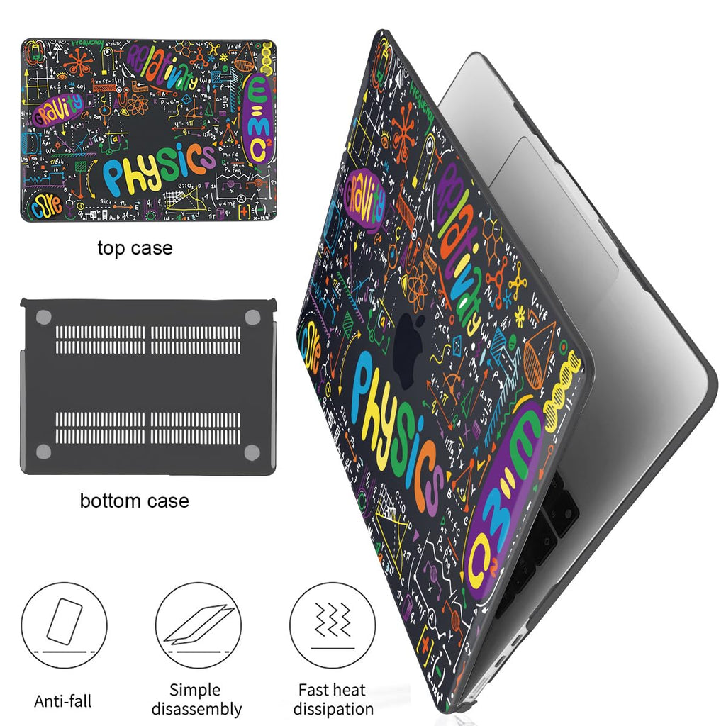 LCMOCICO for MacBook Air 13 Inch Case 2026 2025 2024 2023 2022 Release M5 A3449 M4 A3240 M3 A3113 M2 A2681, Scratch Resistant Plastic Hard Shell Case for MacBook Air 13.6 M5, Physical Chemistry1