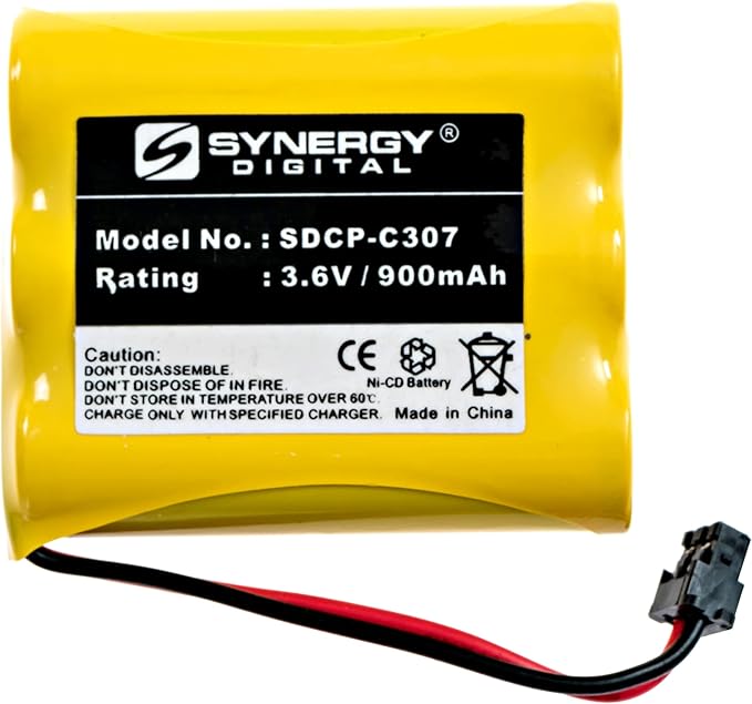 Synergy Digital Cordless Phone Battery, Compatible with Radio Shack 23-895 Cordless Phone Battery
