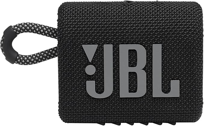JBL Go 3 Portable Bluetooth Speaker - Waterproof and Dustproof, Available in Blue and Black