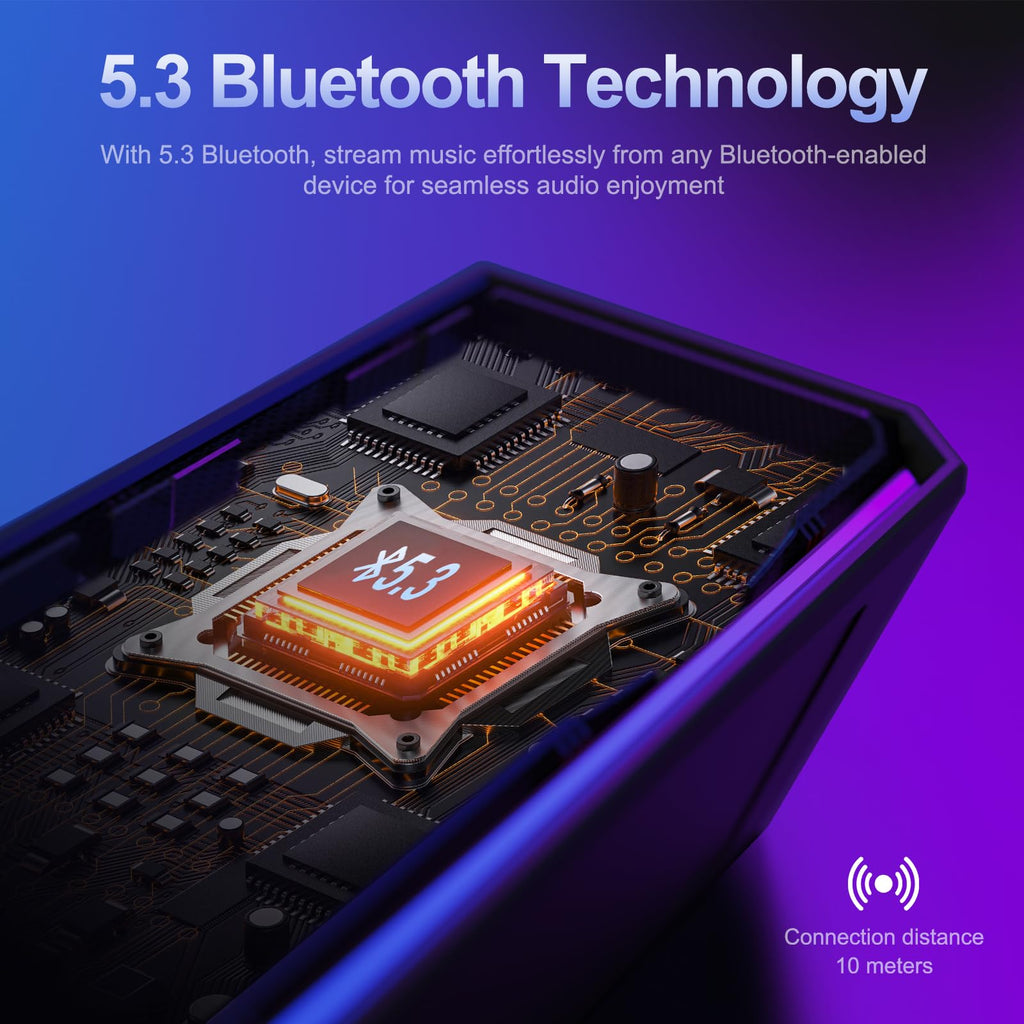 Bluedee Computer Speakers for Desktop PC, Bluetooth & USB PC Sound Bar RGB