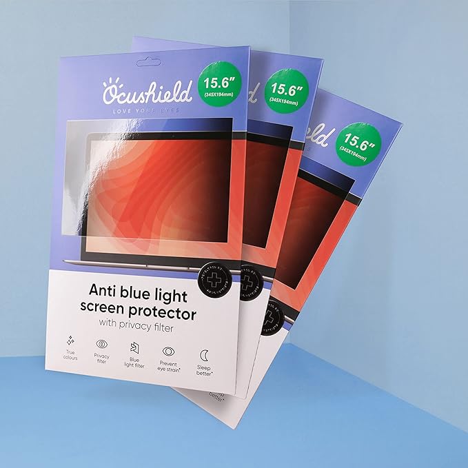 Ocushield 21” (16:10) Premium Anti Blue Light Screen Protector with Privacy Filter for Laptops and Computer Monitors - Anti-Glare - Easy Install - Anti-Fatigue