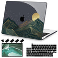 Teryeefi MacBook Pro 13 Inch Case, Hard Shell, Keyboard Cover, Screen Protector, A2338 A2251 A2289 A2159 A1989 A1706, Landscape