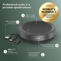 Jabra Speak2 75 SE (Second Edition) Wireless Bluetooth Speakerphone - 4 Noise-Cancelling Mics, 65mm Speakers - New Linking Feature - USB-A Dongle - Works with Zoom and Google Meet - Dark Grey
