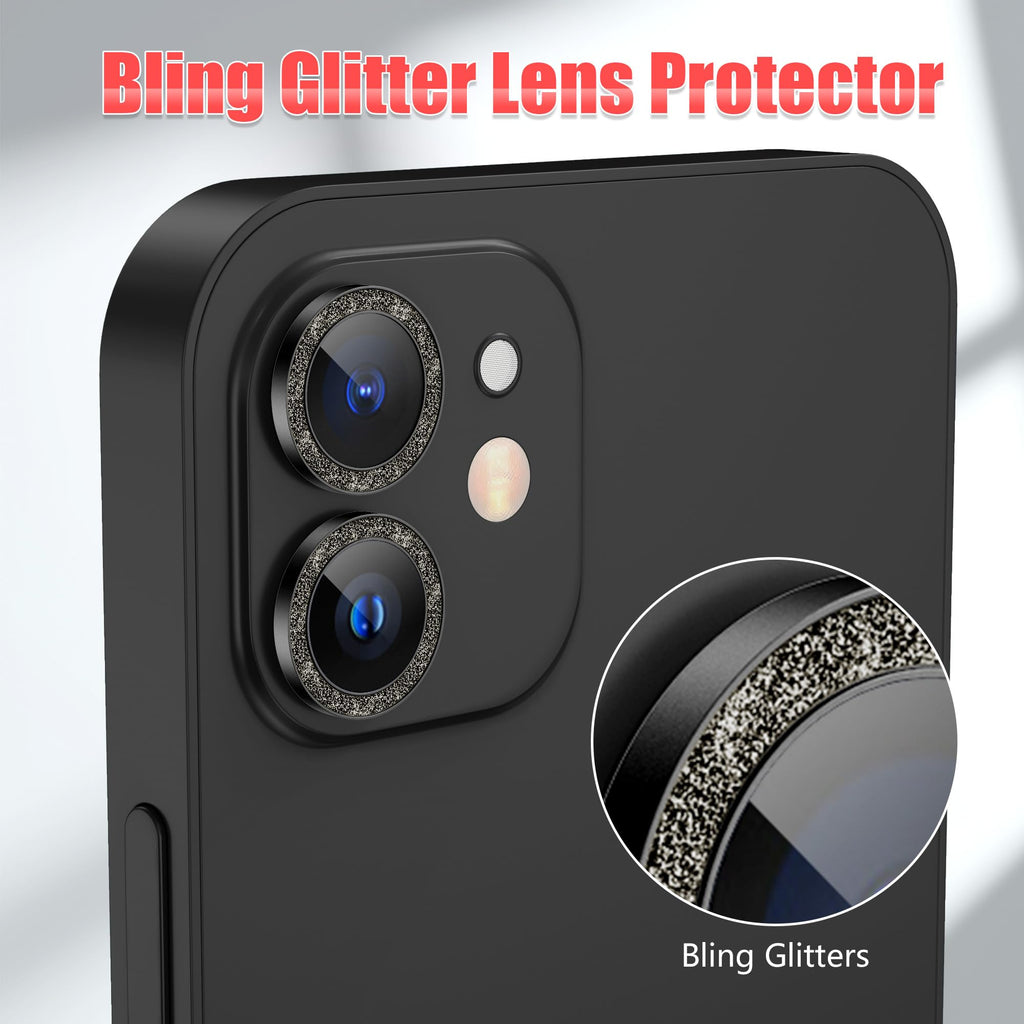 AGVEE 3+3 6 Pack for iPhone 12 & Mini & Pro Camera Lens Protector Cover