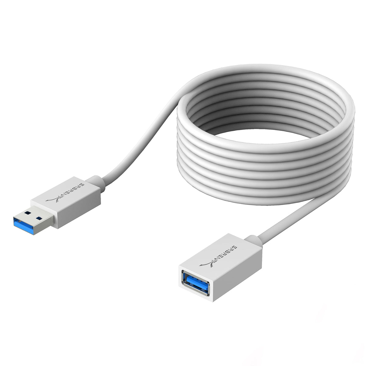 SABRENT USB 3.0 Extension Cable, A-Male to A-Female, 6ft, White (CB-306W)