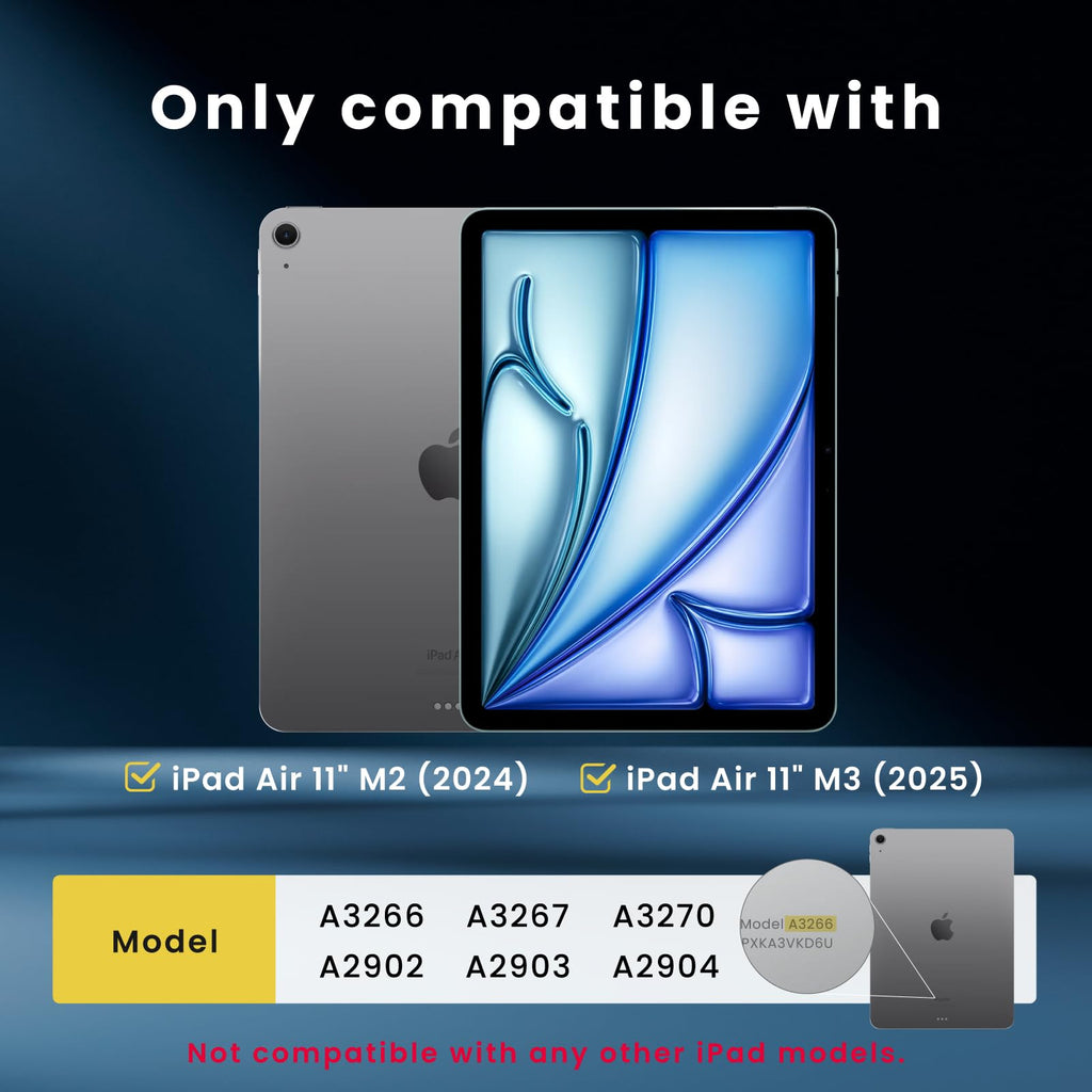 BELLEMOND Tempered Glass Screen Protector designed for iPad Pro 13" (M5, 2025/M4, 2024) - Anti Blue Light filter「EZ Guide」Alignment Kit for Flawless Installation, 10H Hardness - Designed in Japan