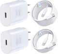 Phone 15 16 Charger, 30W Super Fast Charging, USB C Block Type C Cable Cord [ 6.6ft + 10ft ] for iPhone 16,16 Plus,16 Pro,16 Pro Max, iPhone15, iPad Pro 12.9/11, Galaxy S25, S24,S23-2Pack