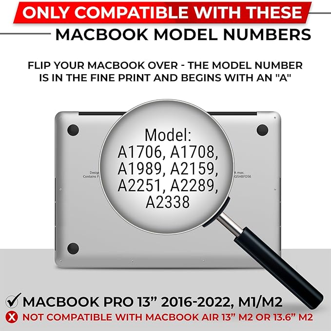 Magnetic Privacy Screen for MacBook Pro 13 Inch (2016, 2017, 2018, 2019, 2020, 2021, 2022, M1, M2) Removable Laptop Privacy Filter Shield and Protector