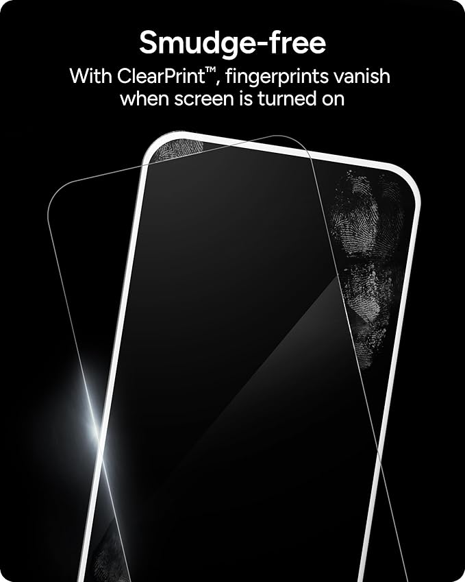 ZAGG InvisibleShield Glass Elite Privacy iPhone 15 Pro Screen Protector - 5X Stronger with Reinforced Edges, 2-Way Privacy Filter, Scratch & Smudge-Resistant Surface, Easy to Install